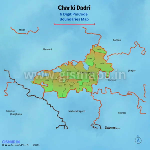 Charki_Dadri_PincodeNoundaries_Map